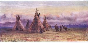 Tipis nativos americanos de Mower Martin